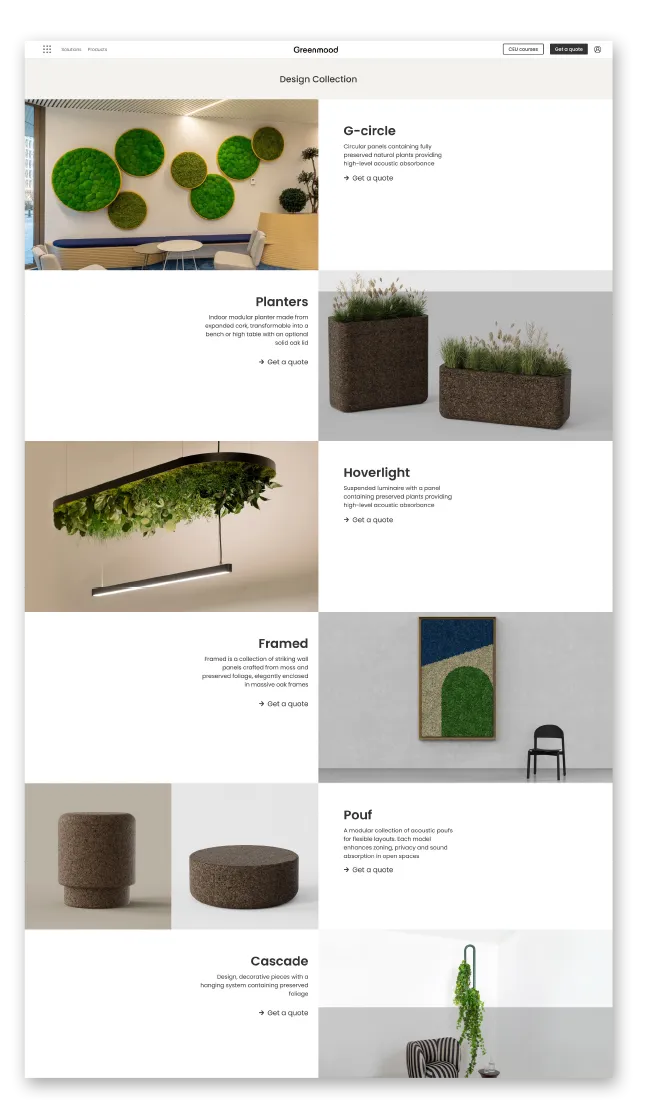Configurateurs, système de composants et navigation par usage.